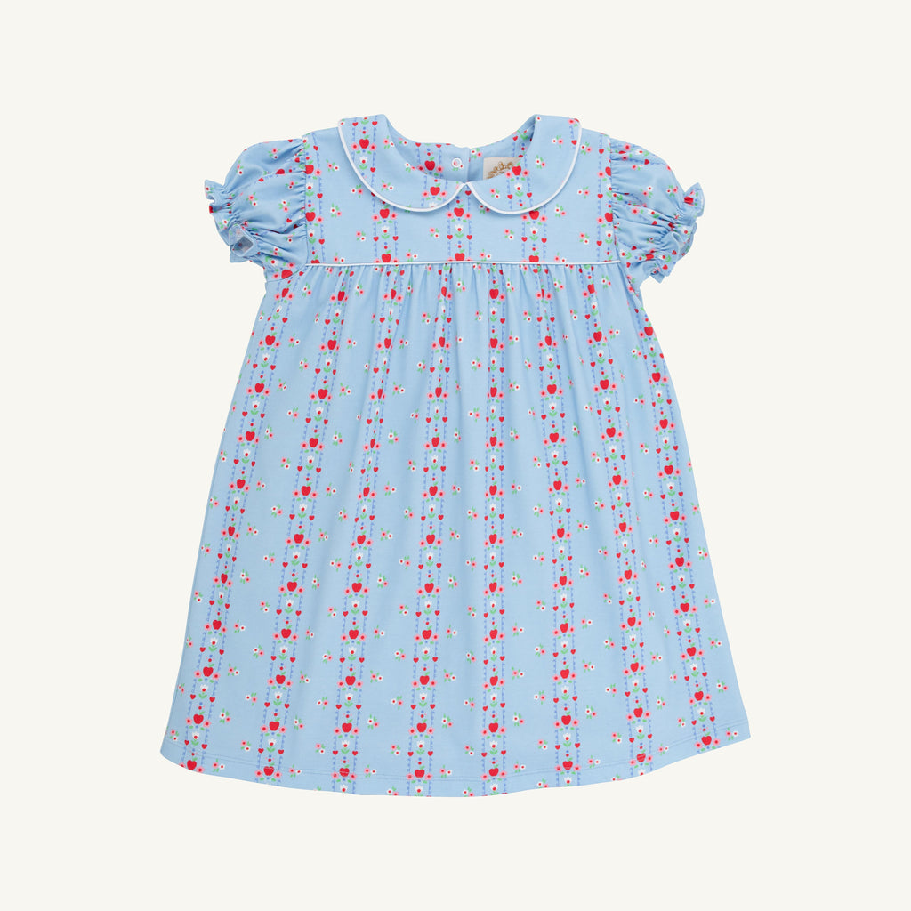 First Day Flowers/Worth Ave White/Richmond Red Holly Day Dress