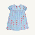 First Day Flowers/Worth Ave White/Richmond Red Holly Day Dress