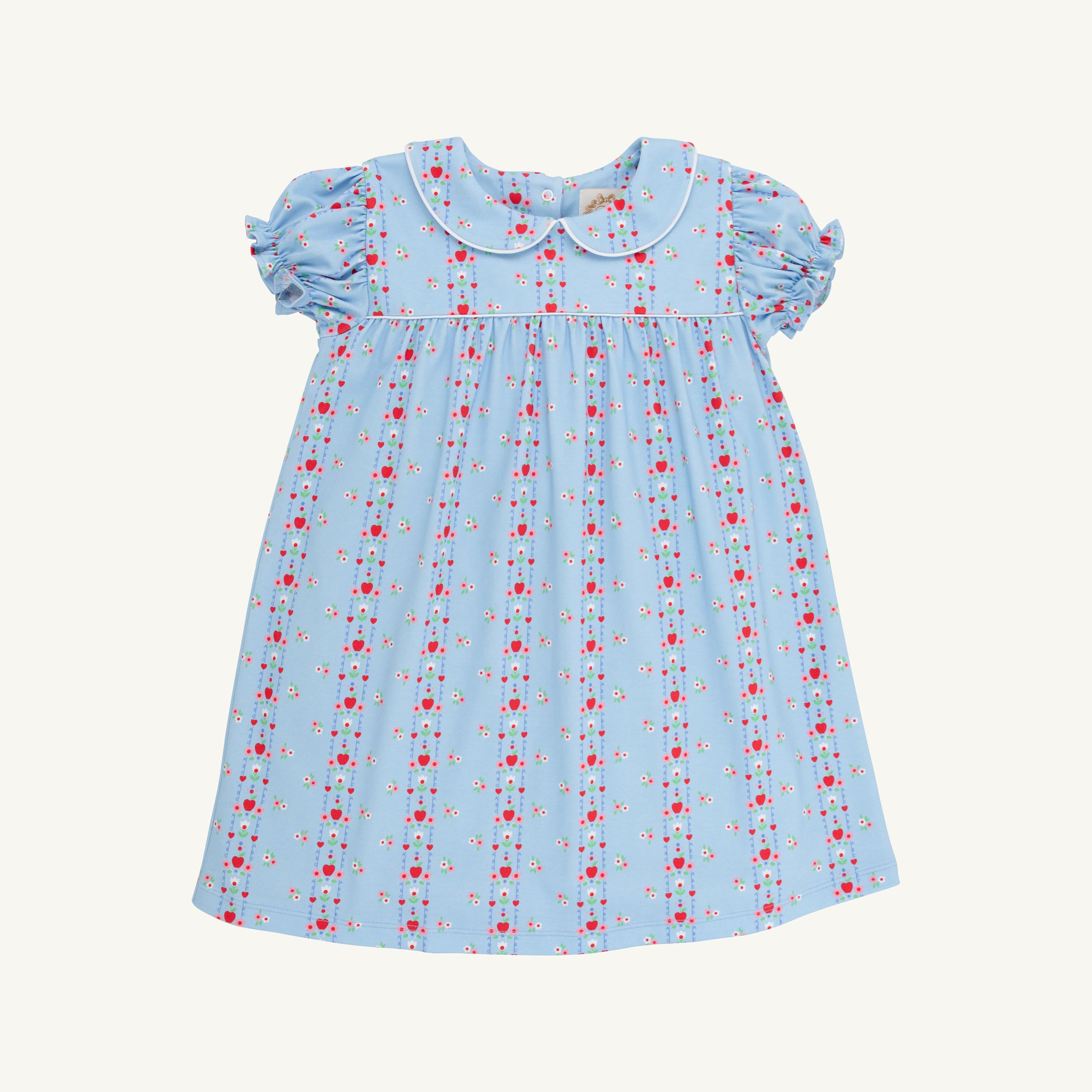 First Day Flowers/Worth Ave White/Richmond Red Holly Day Dress