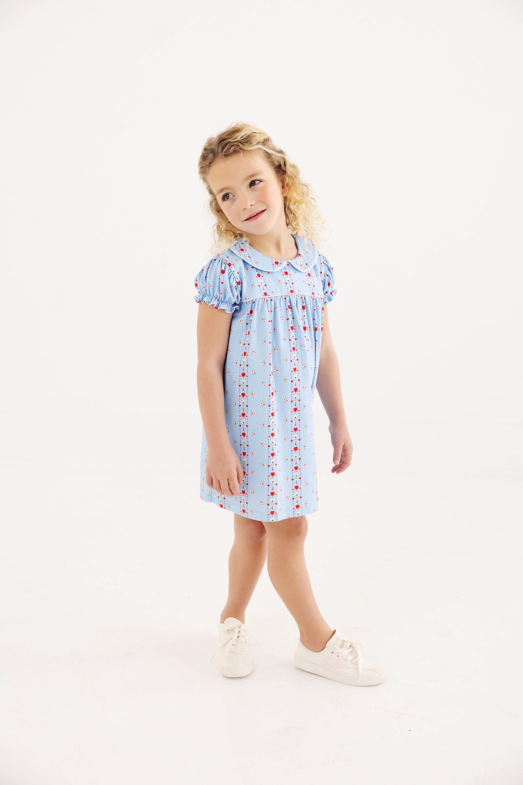 First Day Flowers/Worth Ave White/Richmond Red Holly Day Dress